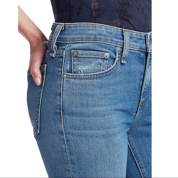 Rag & Bone Cate Mid-Rise Raw Hem Ankle Skinny Jean - Picture 5 of 11